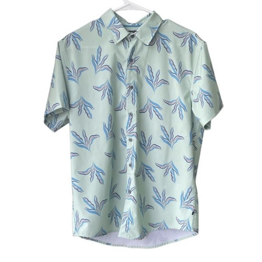 Nickel & Iron Mint Green Pastel Paradise Shirt Size M
